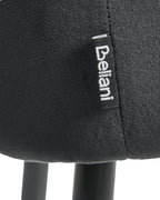 Set of 2 Bar Chairs SANILAC Velvet Black