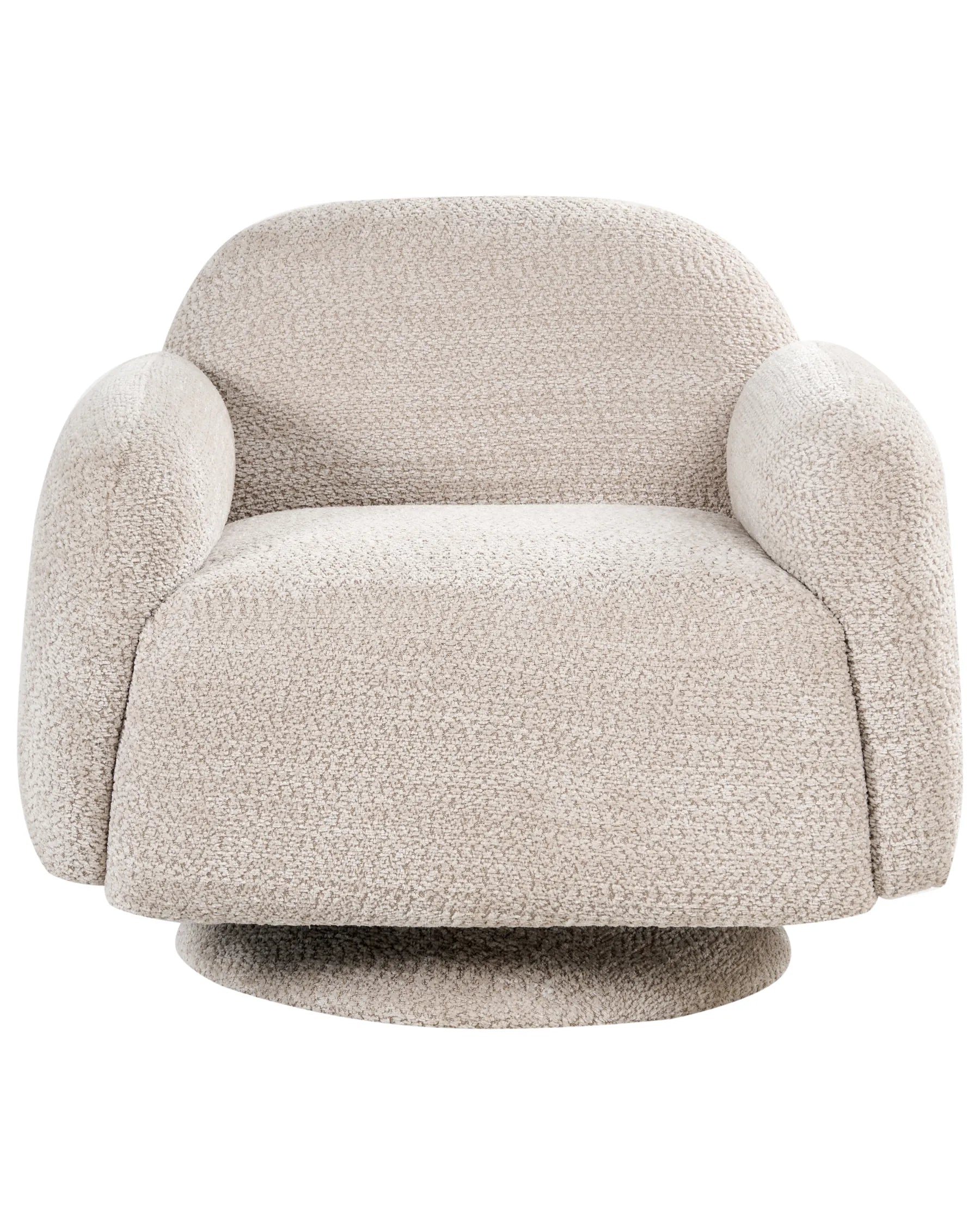 Swivel Armchair AAPUA Fabric Beige