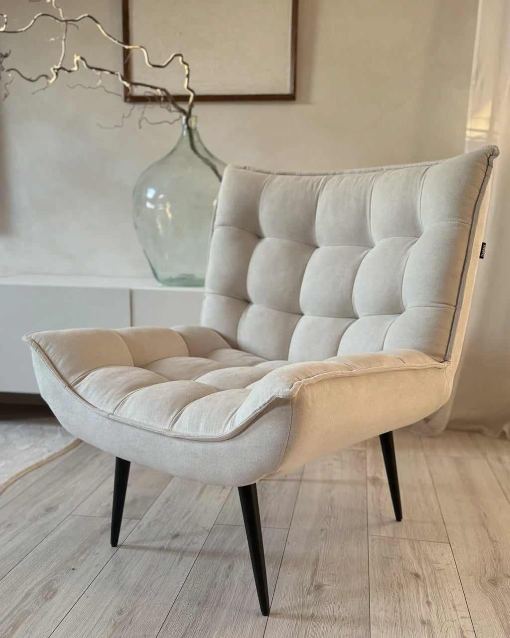 Armchair ALVESTA Fabric Light Beige