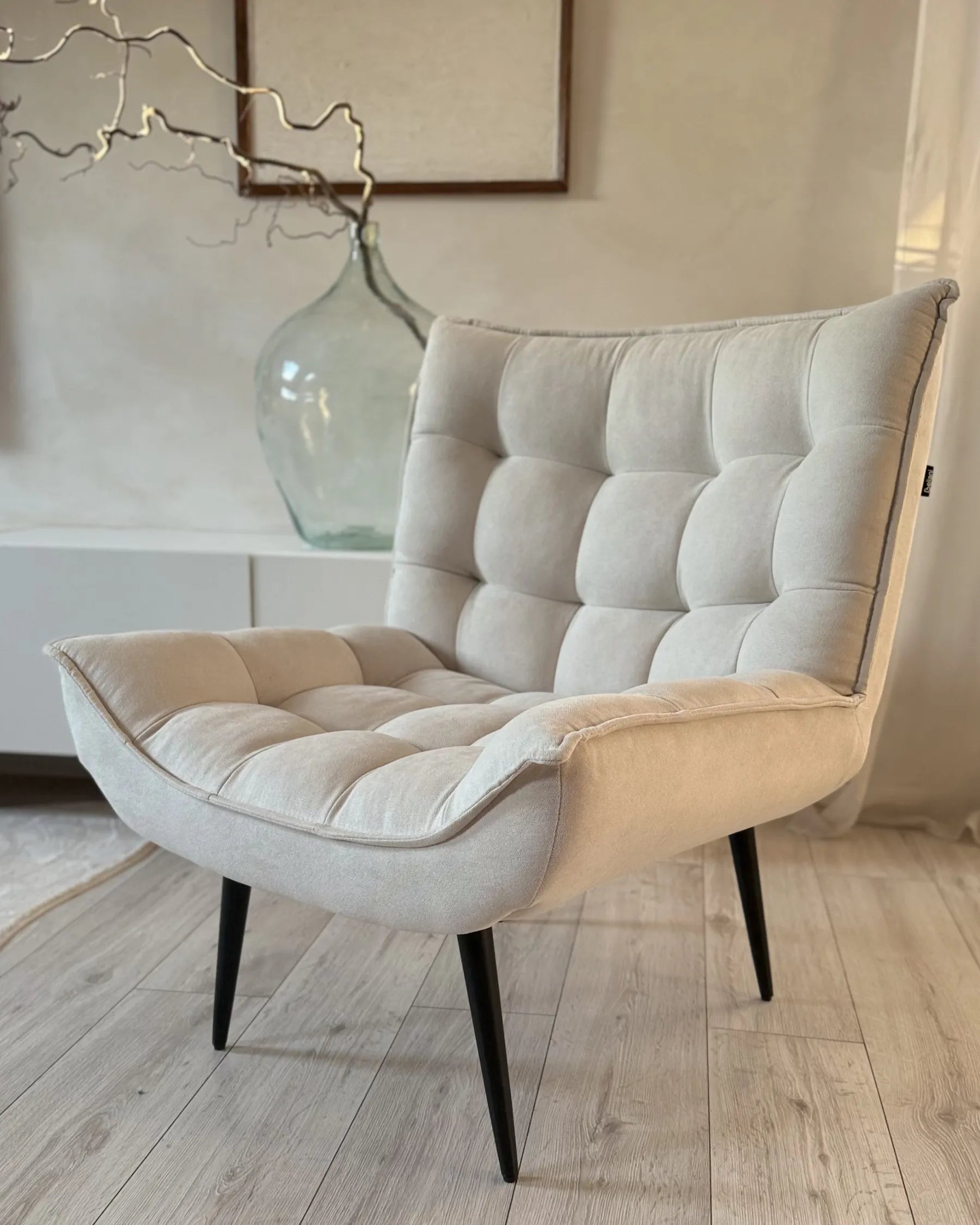 Armchair ALVESTA Fabric Light Beige