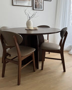 Dining Table YARRA Dark Brown 120 cm 120 cm