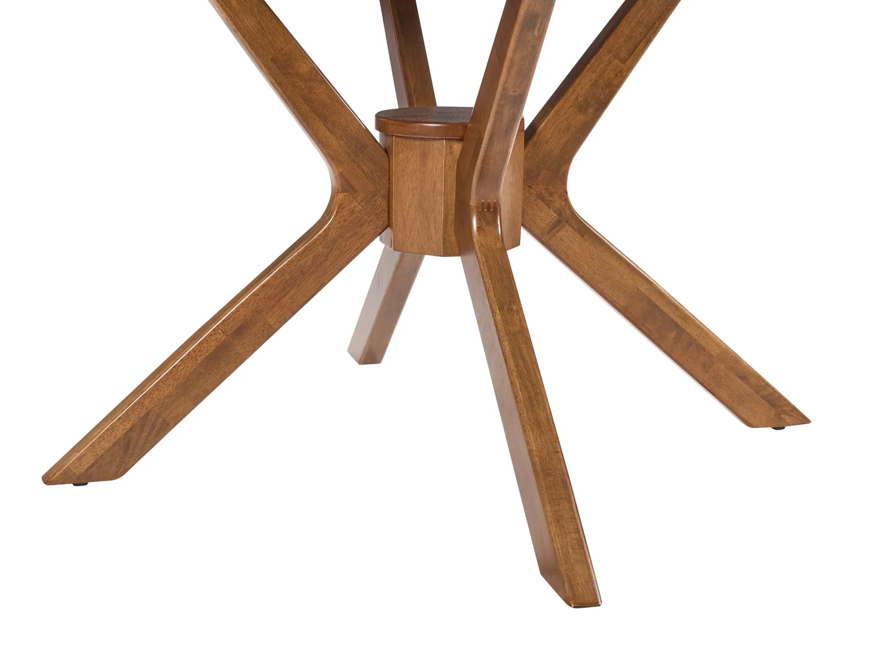 Extending Dining Table TYMIS Dark Oak 107/137 cm 107 cm