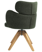Dining Chair Swivel MARCY Boucle Dark Green