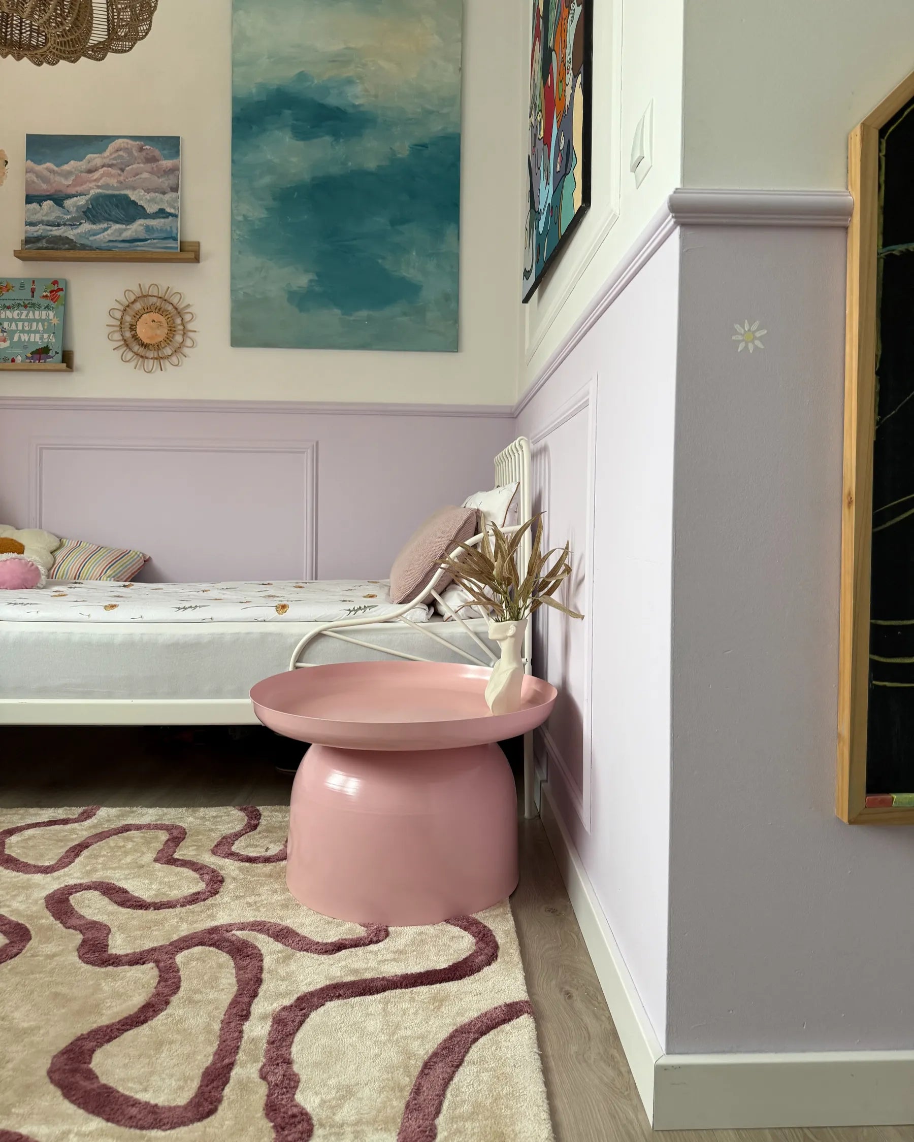 Coffee Table TORRENS Metal Pastel Pink