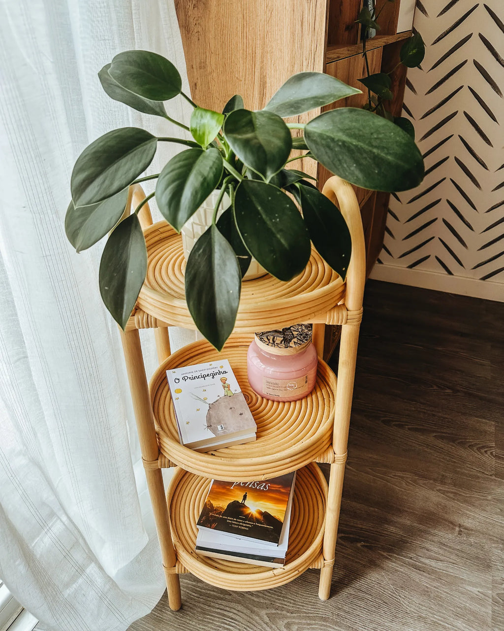 Side Table TROOLIE Rattan Natural