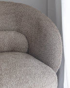 Swivel Armchair LIEKSA Boucle Beige