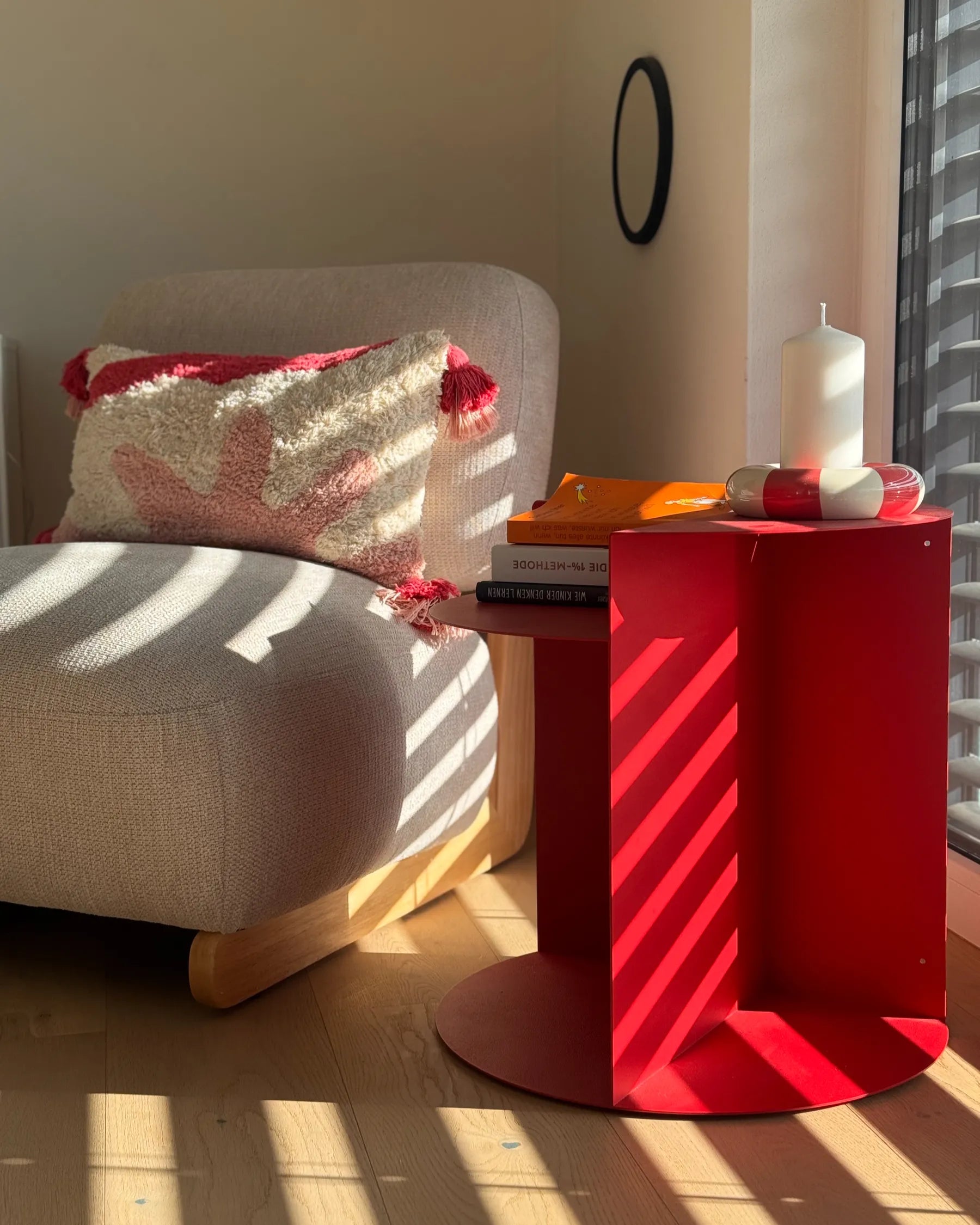 Side Table TAGGART Metal Red