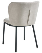 Set of 2 Dining Chairs ARTESIA Fabric Light Beige