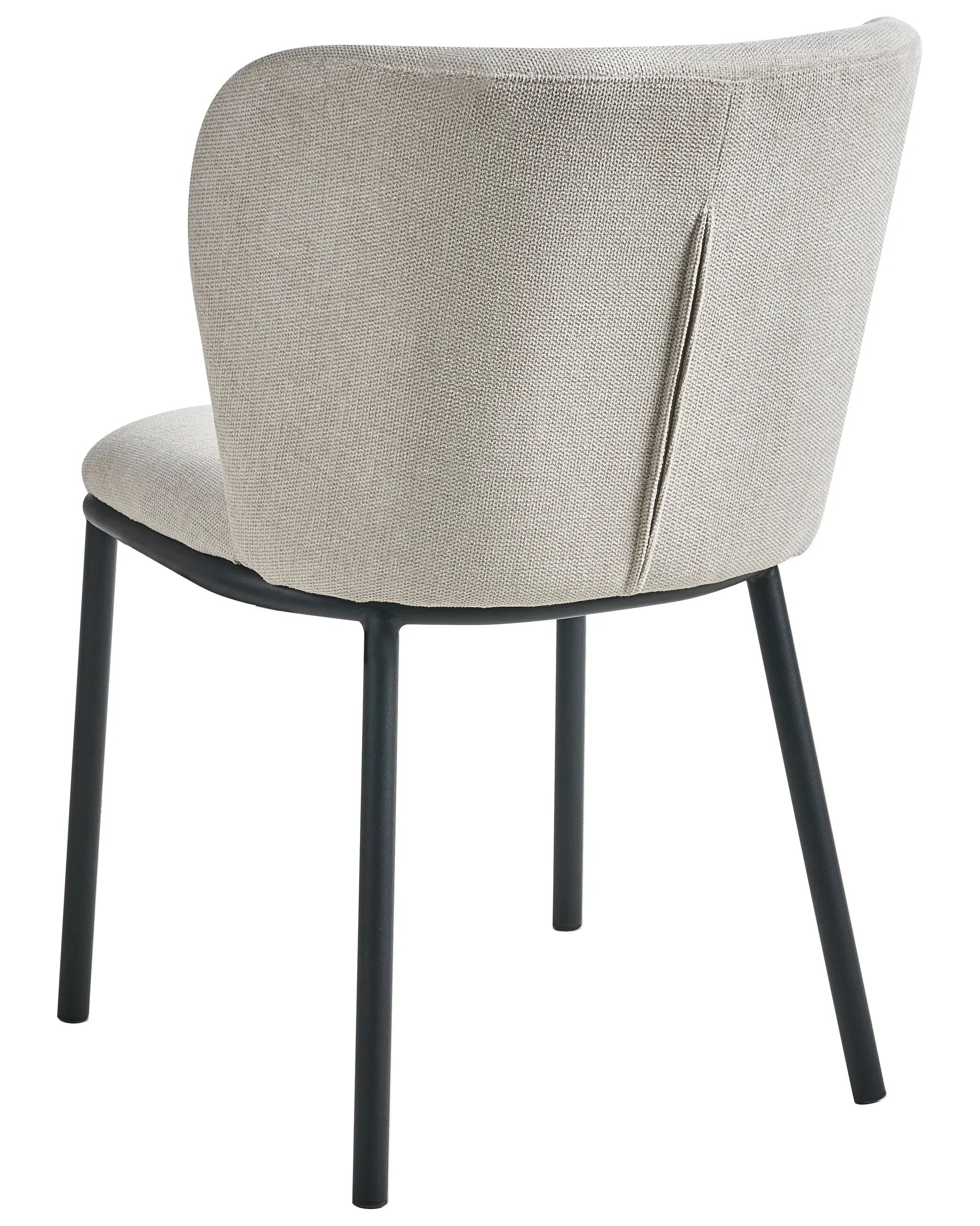 Set of 2 Dining Chairs ARTESIA Fabric Light Beige