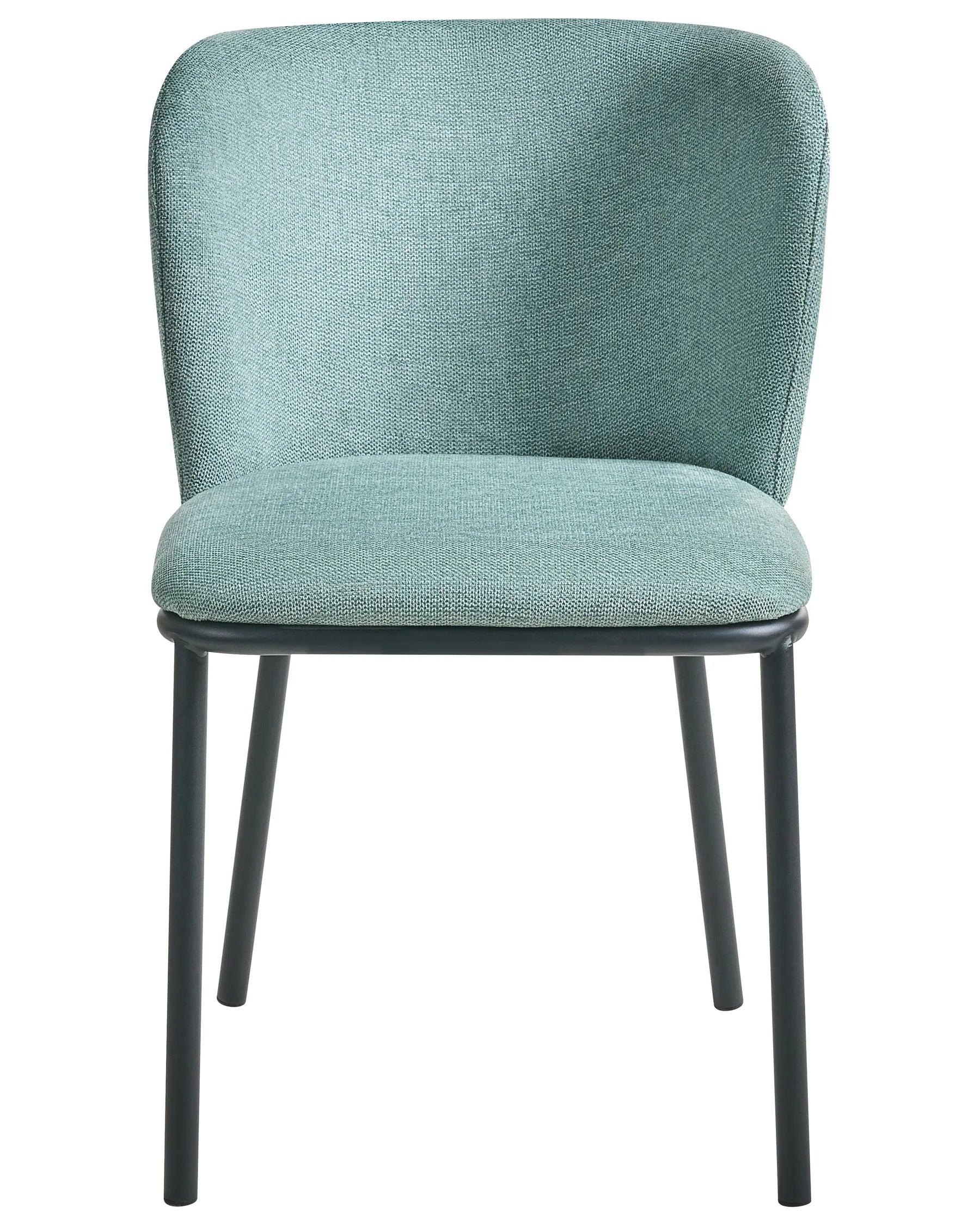 Set of 2 Dining Chairs ARTESIA Fabric Mint Green