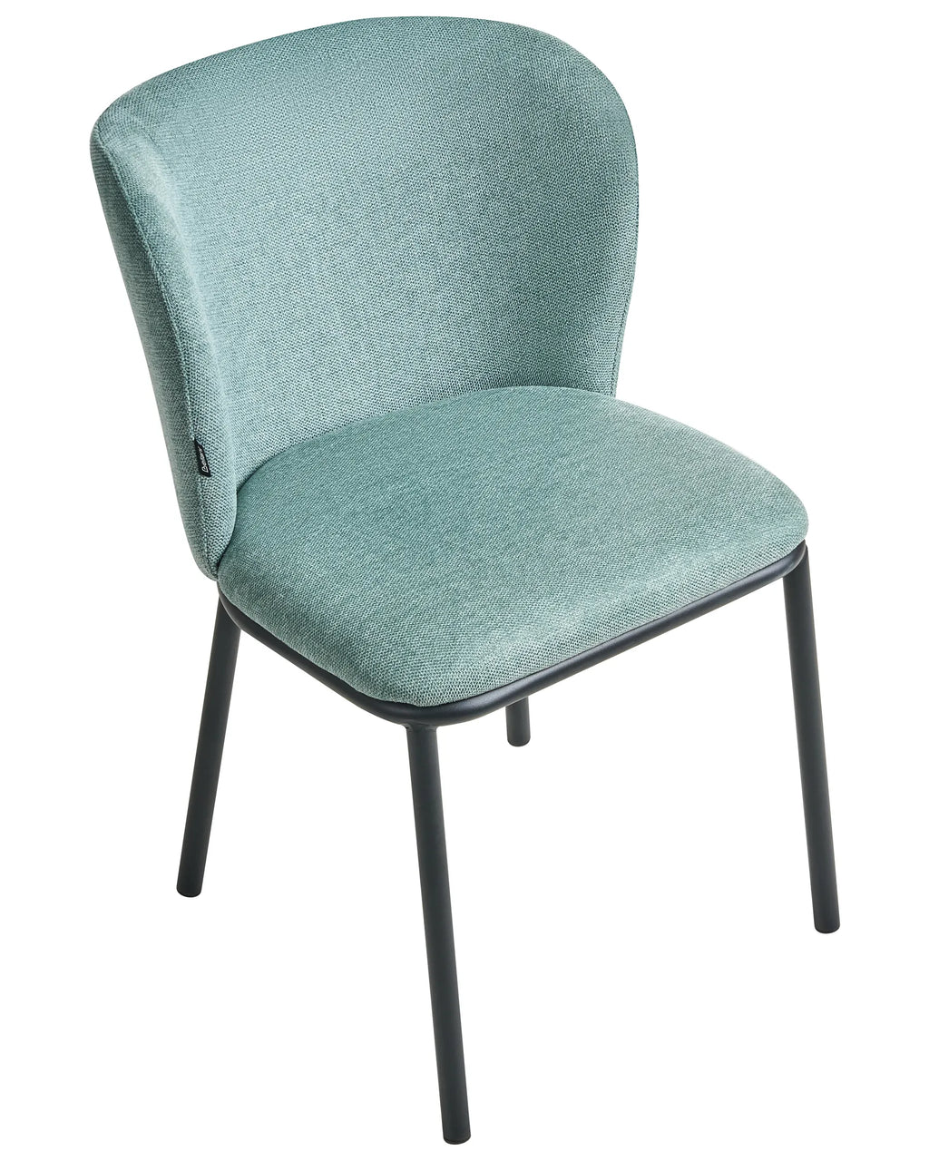 Set of 2 Dining Chairs ARTESIA Fabric Mint Green