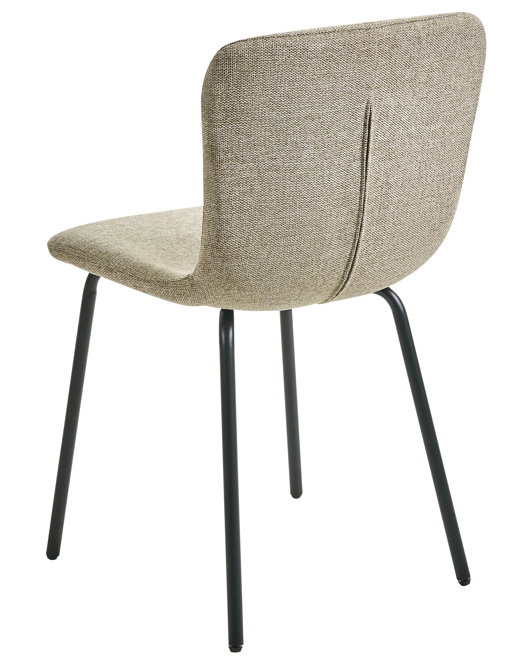 Set of 4 Dining Chairs CALDWELL Fabric Beige
