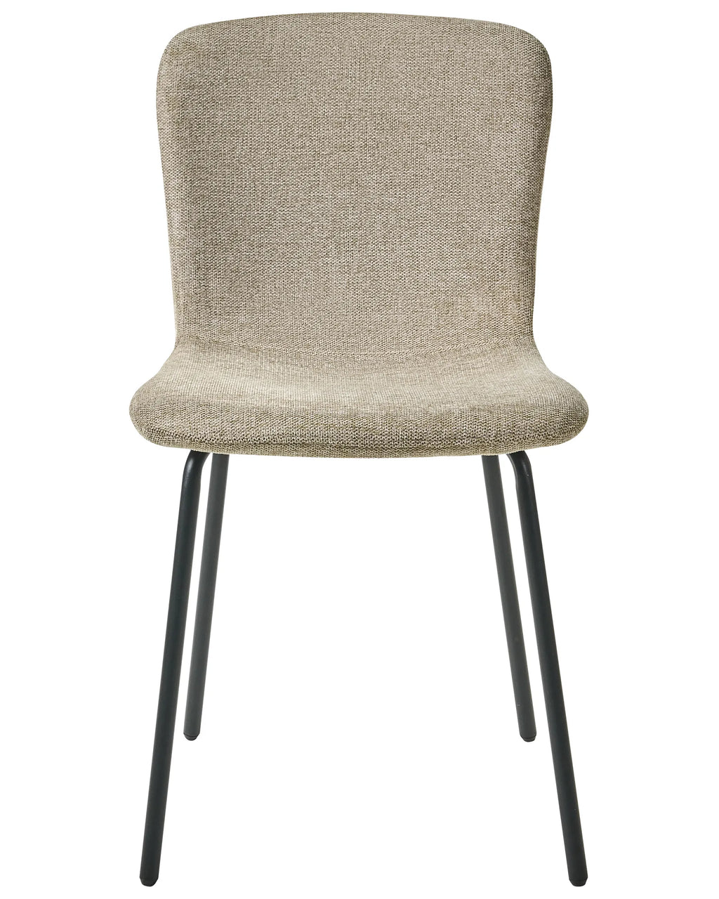 Set of 4 Dining Chairs CALDWELL Fabric Beige