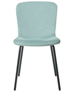 Set of 4 Dining Chairs CALDWELL Fabric Mint Green