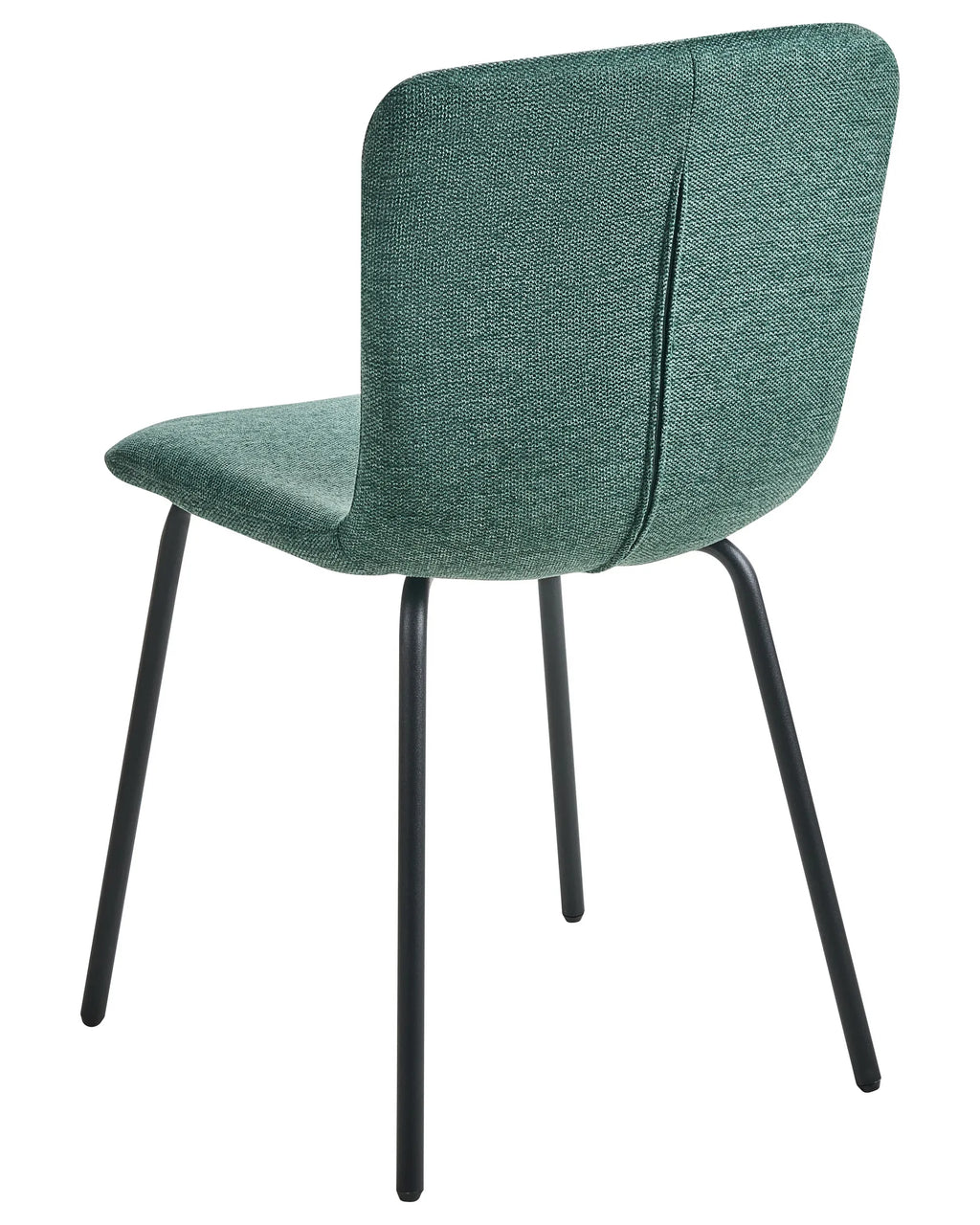 Set of 4 Dining Chairs CALDWELL Fabric Green