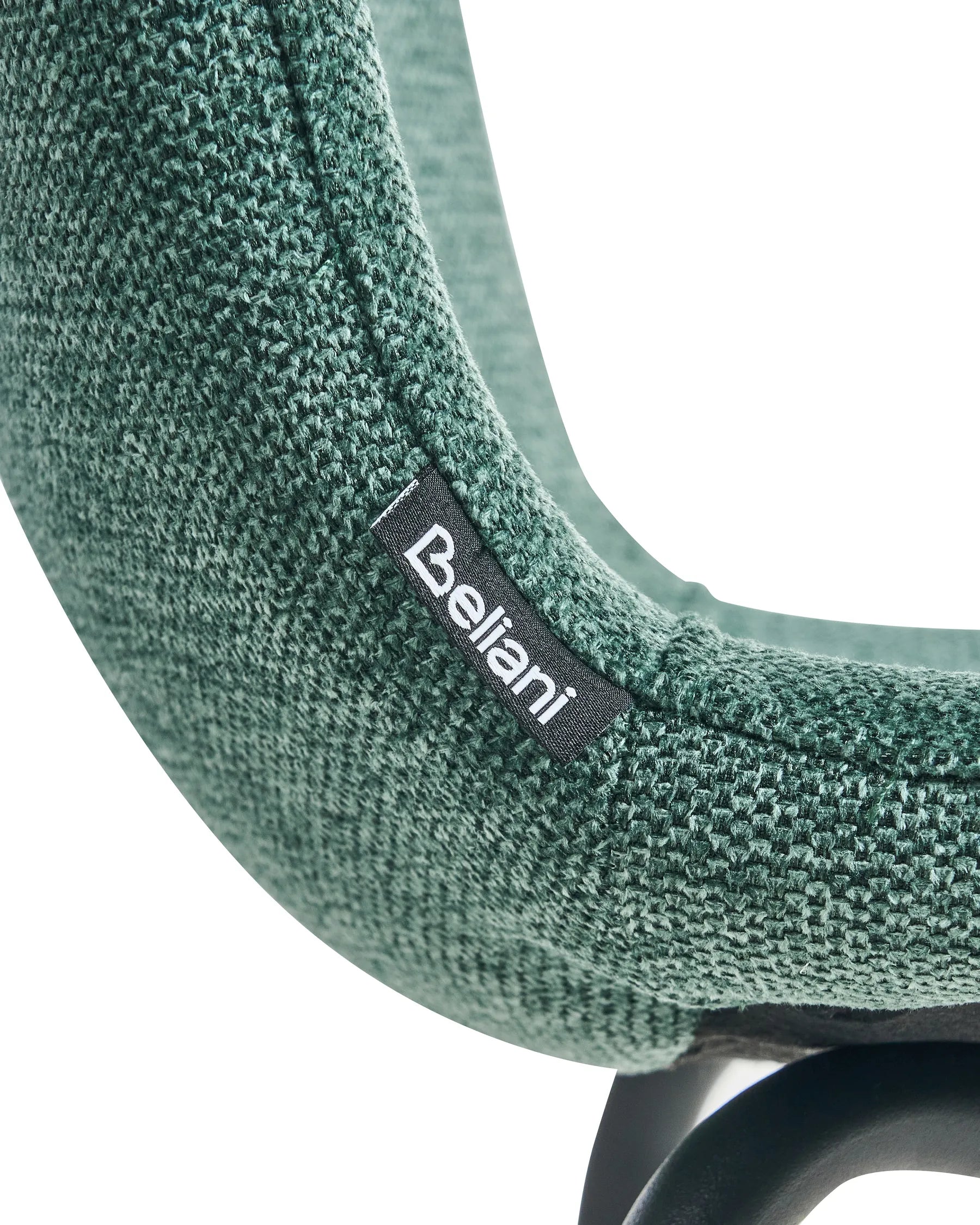 Set of 4 Dining Chairs CALDWELL Fabric Green