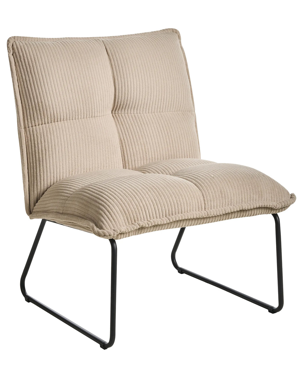 Set of 2 Armchairs BJASTA Corduroy Beige