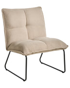 Set of 2 Armchairs BJASTA Corduroy Beige