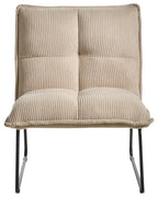 Set of 2 Armchairs BJASTA Corduroy Beige