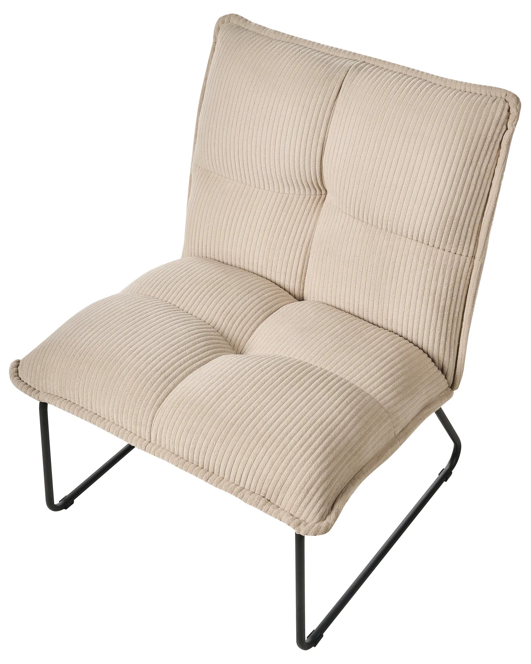 Set of 2 Armchairs BJASTA Corduroy Beige
