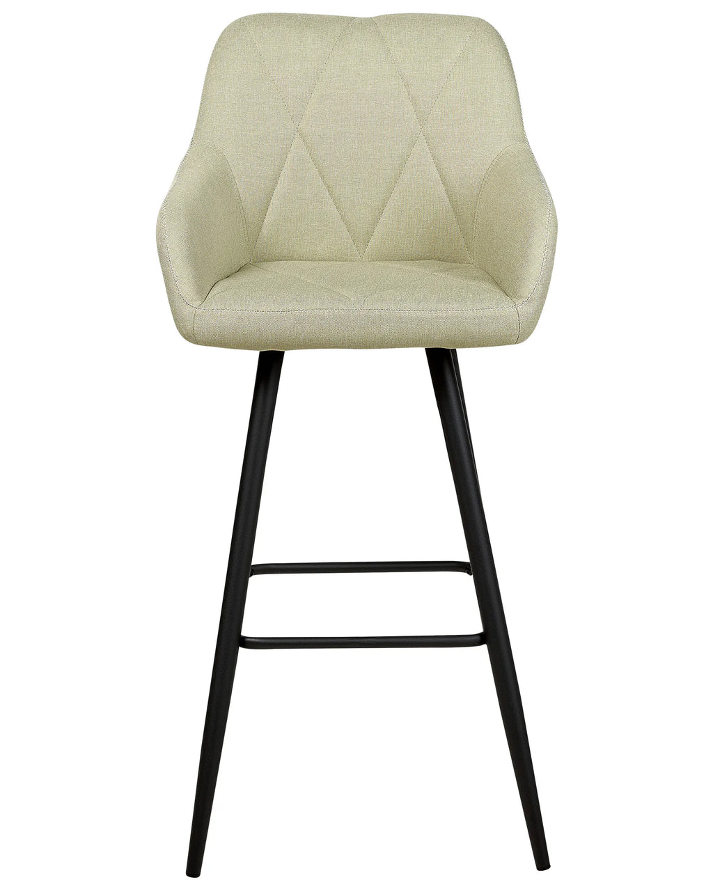Set of 2 Bar Chairs DARIEN Light Green