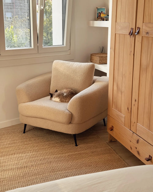 Armchair KJAER Boucle Light Beige