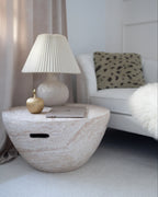 Coffee Table VICARELLO 68 cm 68 cm Travertine Effect