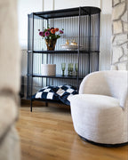 Swivel Armchair KUOLPA Chenille Beige