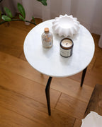 Side Table TIHOI Marble Black/ White