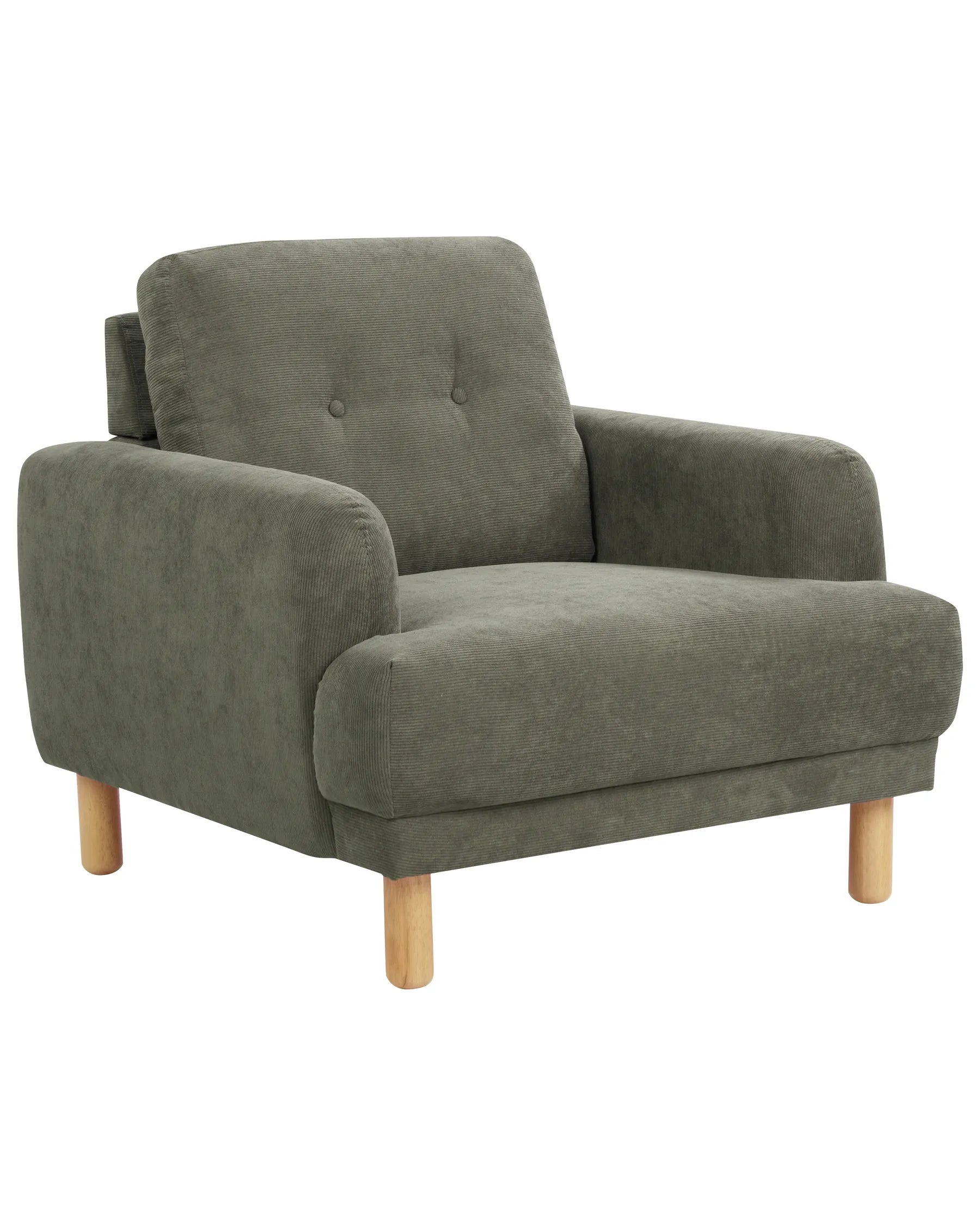 Armchair TUVE Corduroy Dark Green
