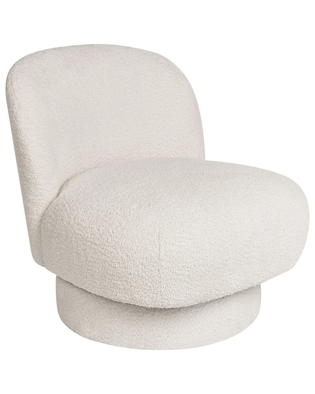 Swivel Armchair AYLO Boucle Off-White