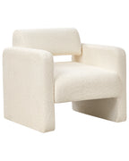Armchair HALLSBERG Boucle Off-White