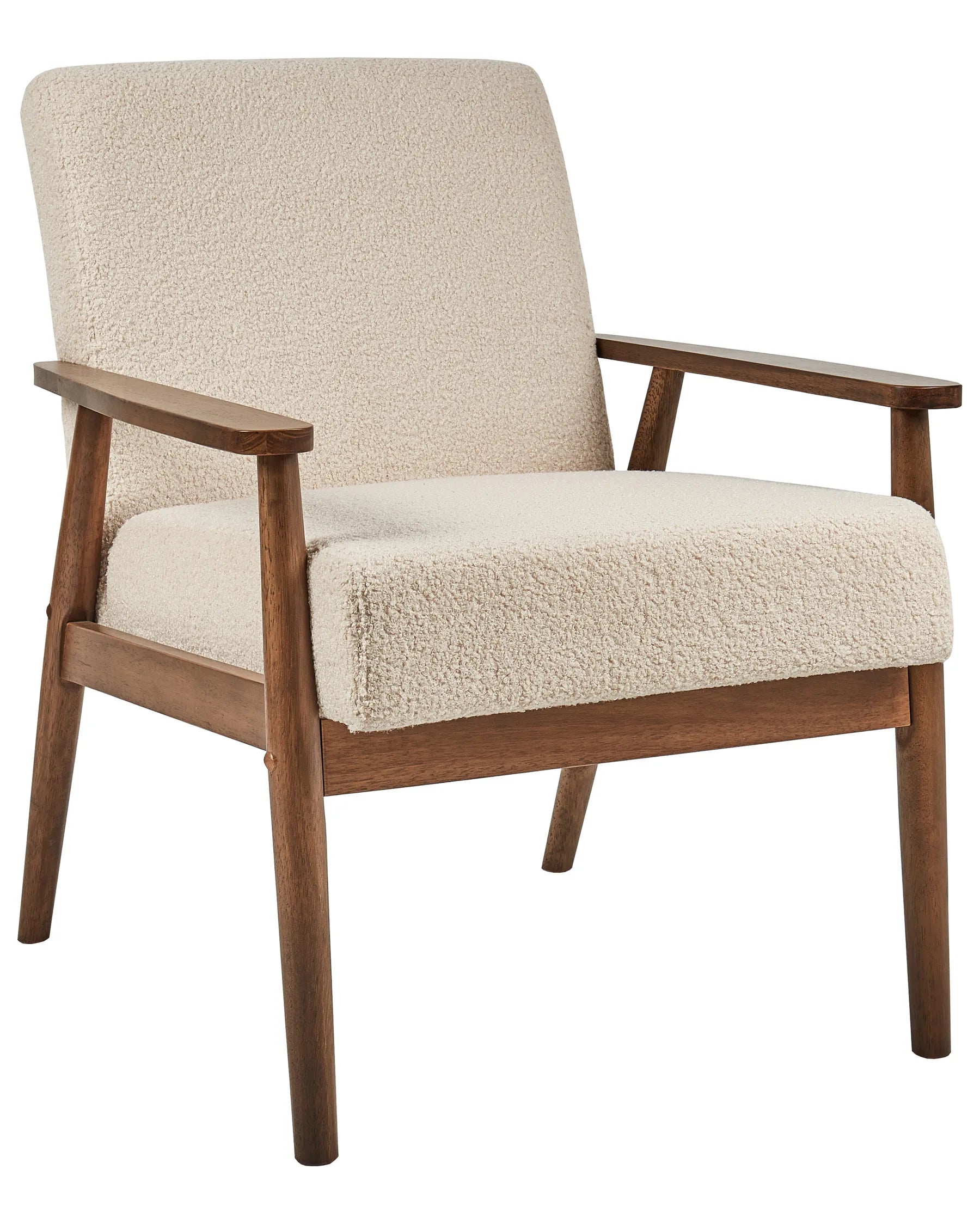 Armchair ESRUM Boucle Dark Brown/ Beige