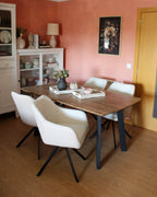 Set of 2 Dining Chairs LITHIA Boucle Light Beige