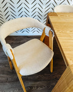 Set of 2 Dining Chairs DAY Boucle Light Brown/ Beige