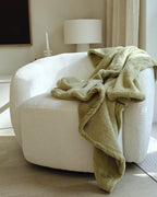 Swivel Armchair TORE Fabric Off-White