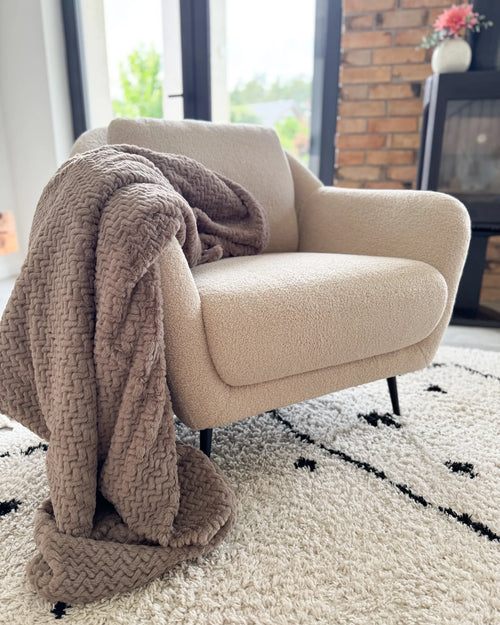Armchair EIBY Boucle Beige