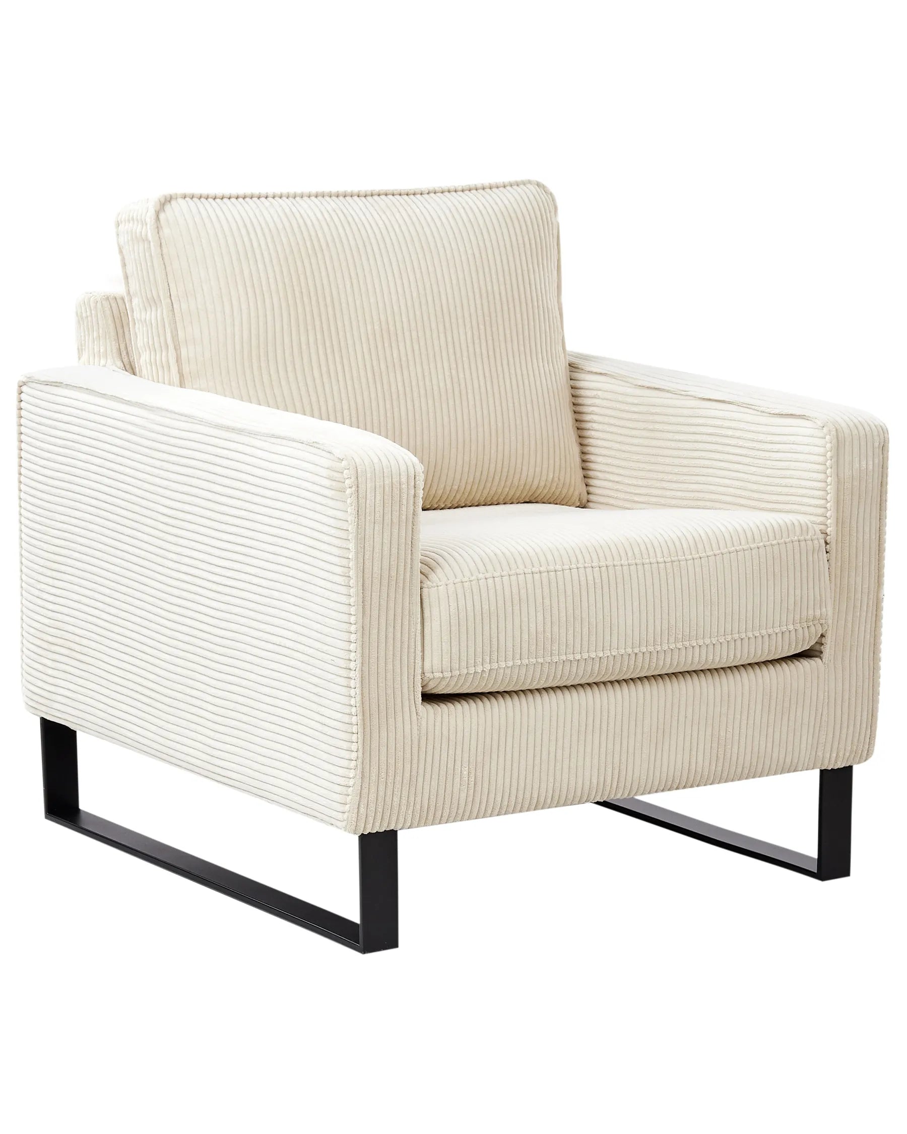Armchair VIND Corduroy Light Beige
