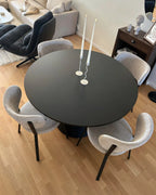 Dining Table OYEN Black 120 cm 120 cm