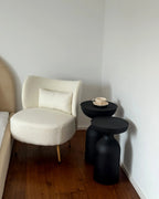 Armchair OTSBY II with Cushion Boucle Off-White