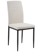 Set of 4 Dining Chairs RADA Fabric Light Beige — alternate product view