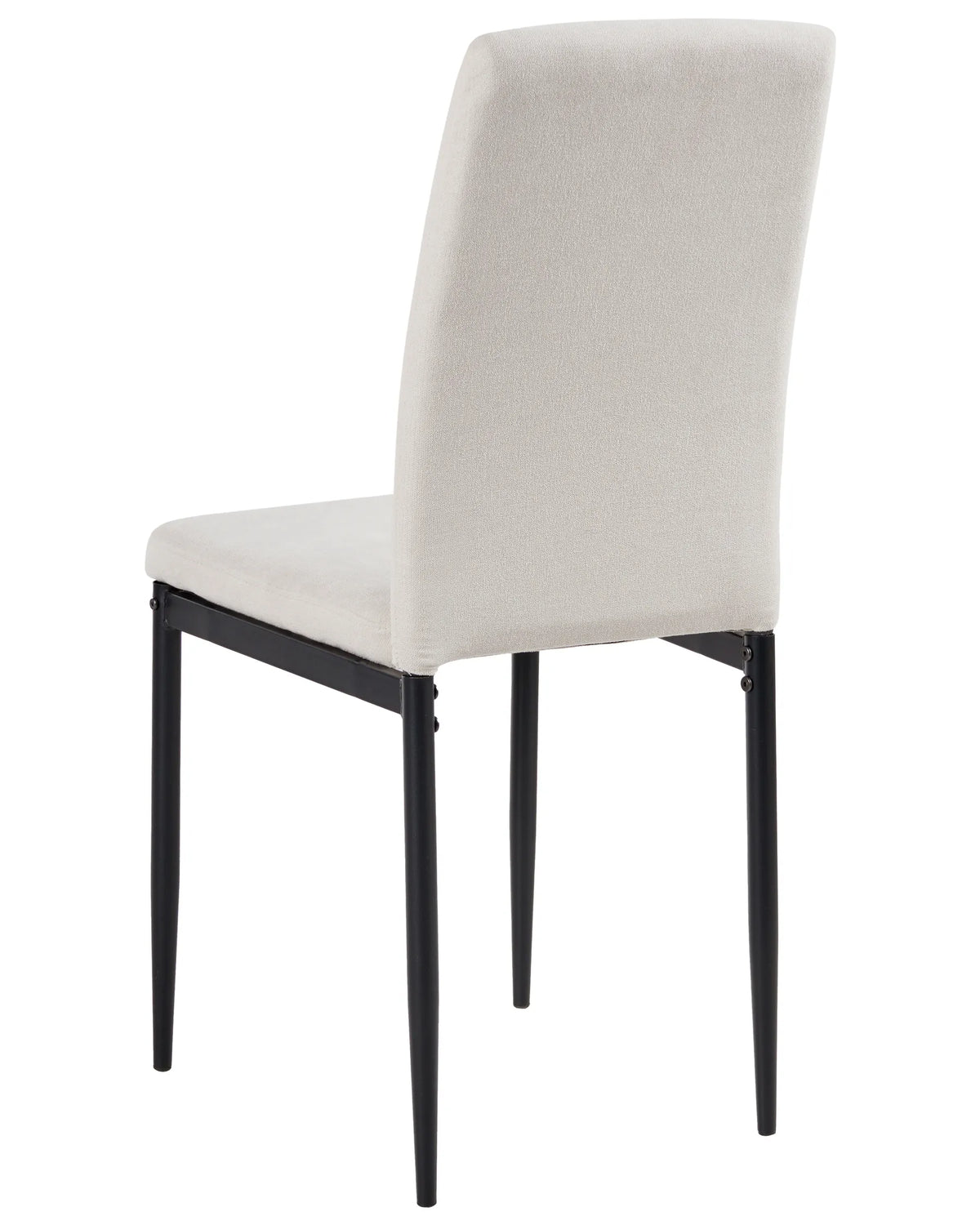 Set of 4 Dining Chairs RADA Fabric Light Beige — front product view