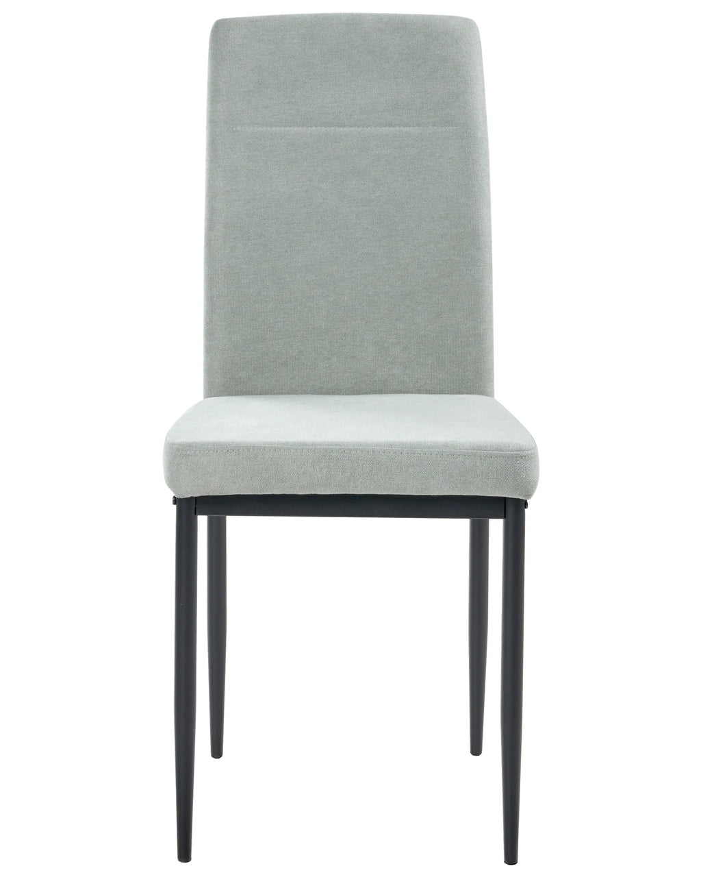 Set of 4 Dining Chairs RINER Fabric Light Green