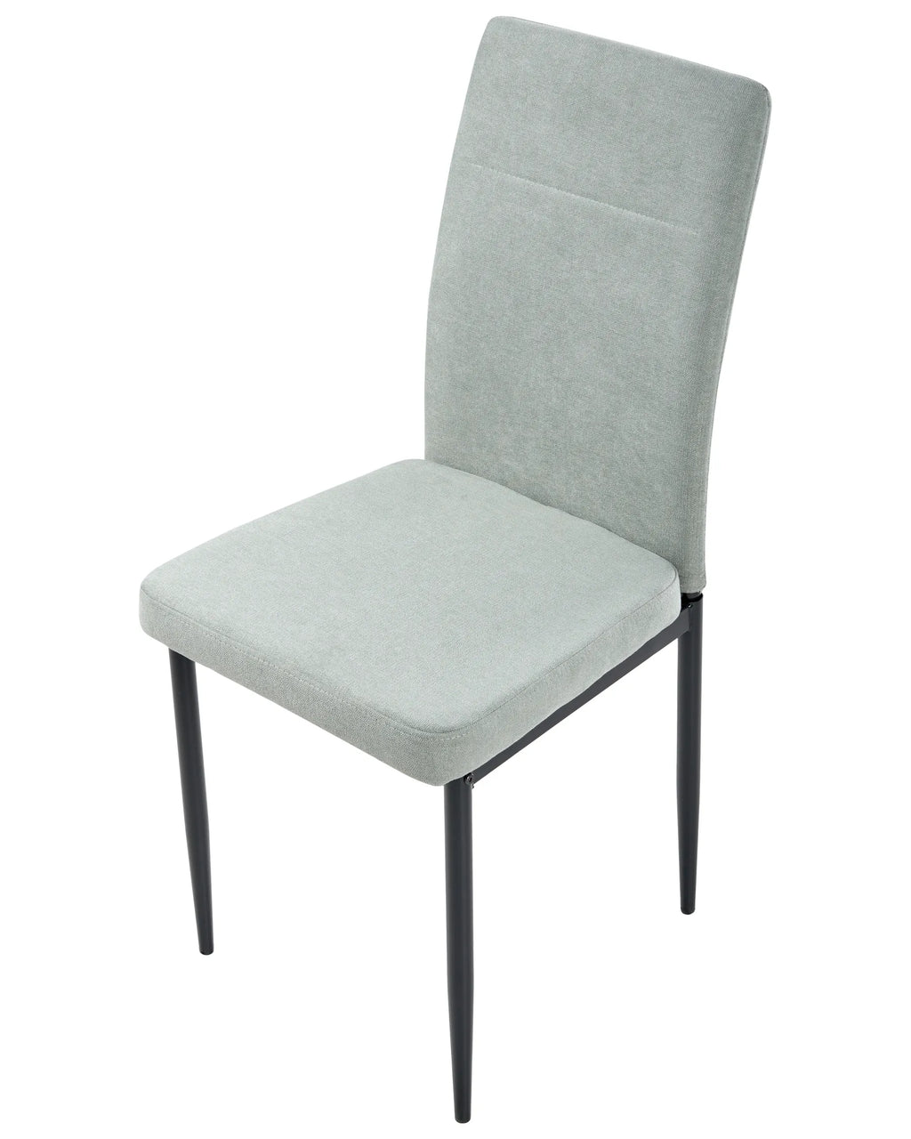 Set of 4 Dining Chairs RINER Fabric Light Green