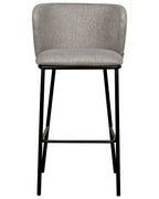 Set of 2 Bar Chairs MINA Grey