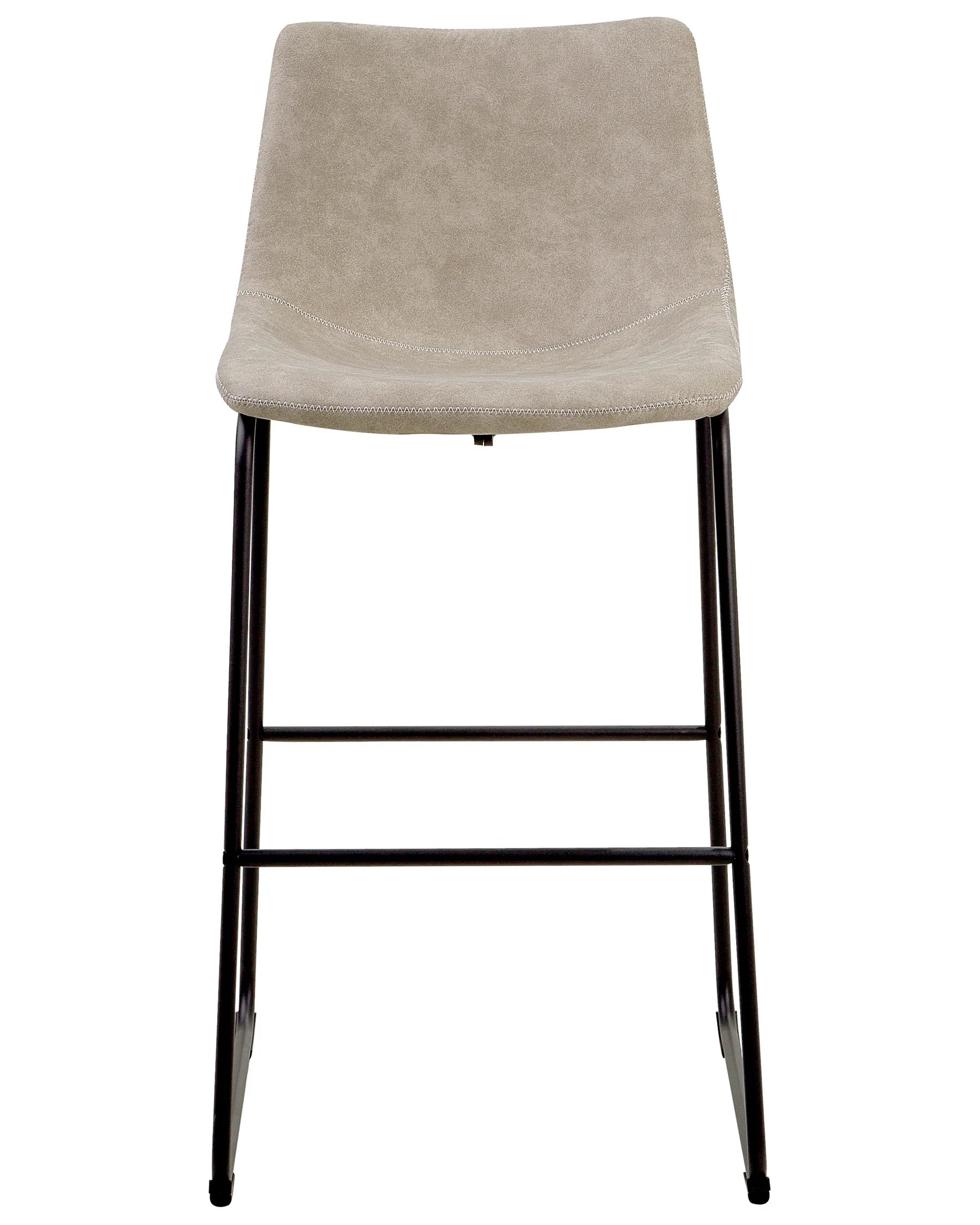 Set of 2 Bar Chairs FRANKS Beige