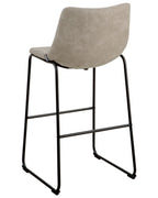 Set of 2 Bar Chairs FRANKS Beige