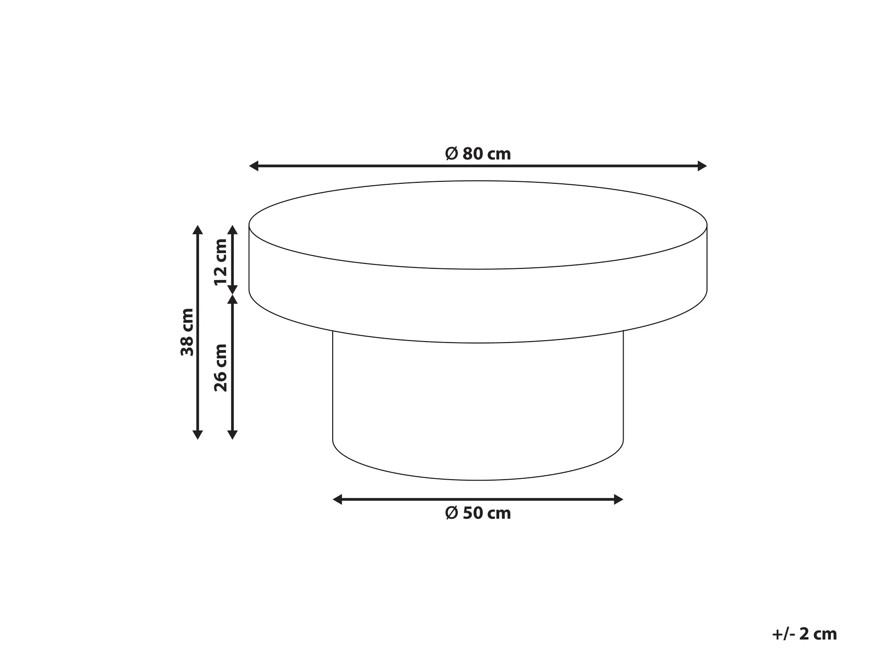 Coffee Table SEUL Dark Brown