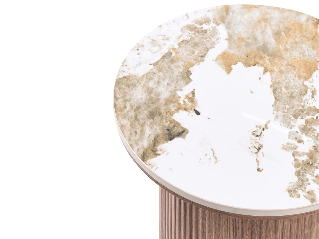 Side Table DORA Ceramic Brown