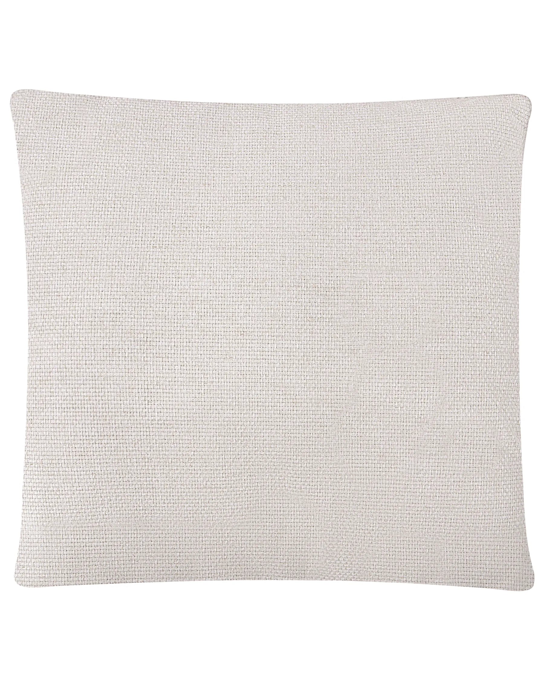 Armchair RINGEL with Cushions Fabric Light Beige